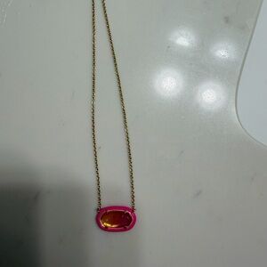 Kendra Scott pink and yellow necklace